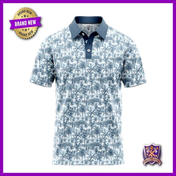 Performance Golf Polo Moisture Wicking UPF 40+ Sizes S-5XL Active Wear